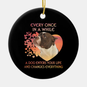 Every Once In AWhile Dog Enters Your Life America Ceramic Tree Decoration
