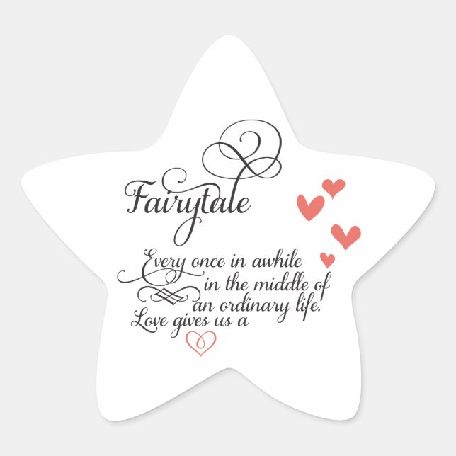 Every once in awhile in an ordinary life. star sticker (Front)