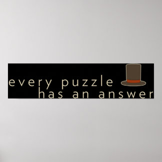 every puzzle has an answer Professor Layton Poster