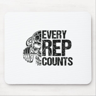 Every Rep Counts Weightlifter Bodybuilding Bodybui Mouse Mat