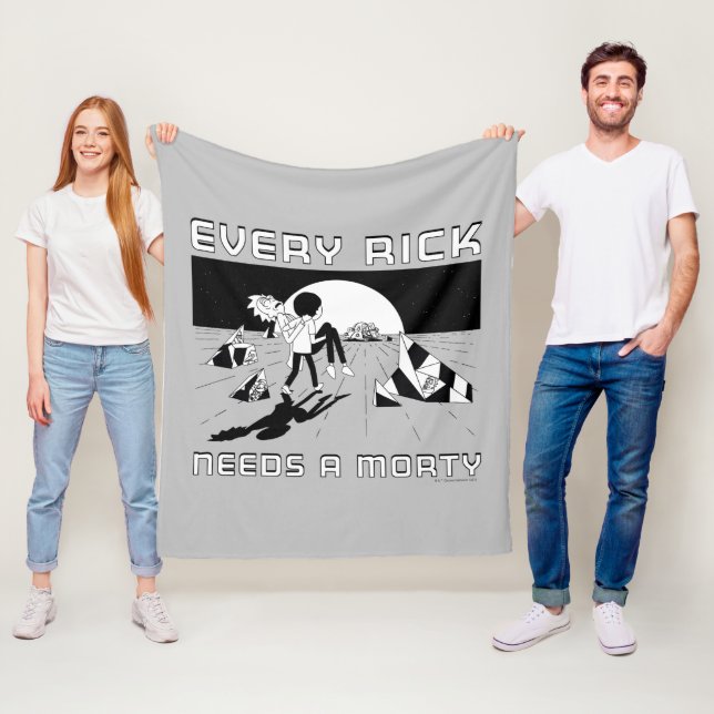 Every Rick Needs A Morty Fleece Blanket (In Situ)