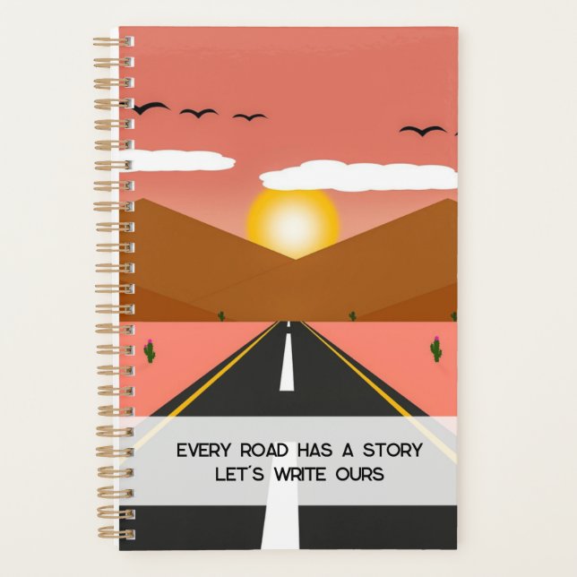 ''Every road has it's story" planner (Front)