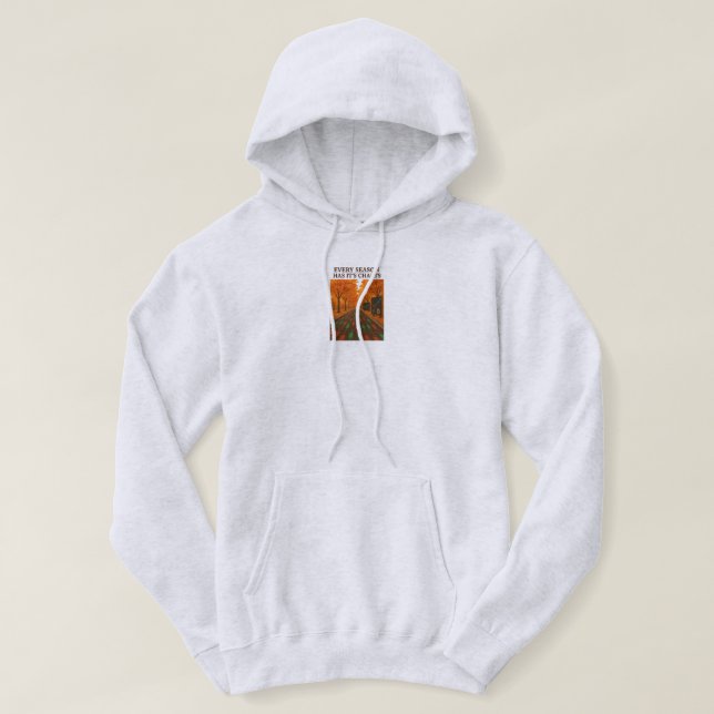 Every Season Has Its Charts Center Print Hoodie (Design Front)
