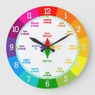 Every Second Counts Rainbow Colours Learning Clock