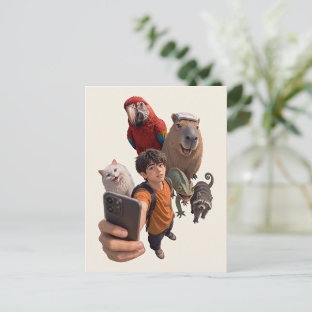 Every Selfie is a Magical Encounter Postcard (Standing Front)