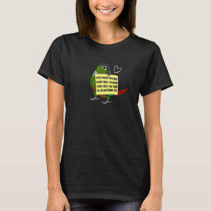 Every Snack Meal or Bite I Green Cheek Conure Parr T-Shirt