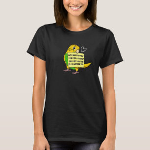 Every Snack, Meal or Bite I Yellow Budgie Budgerig T-Shirt