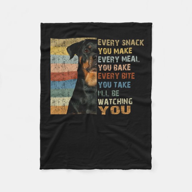 Every snack you make every meal you bake fleece blanket (Front)