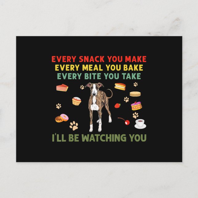 Every snack you make every meal you bake italian g holiday postcard (Front)