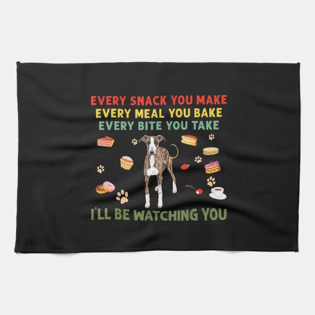 Every snack you make every meal you bake italian g tea towel (Horizontal)