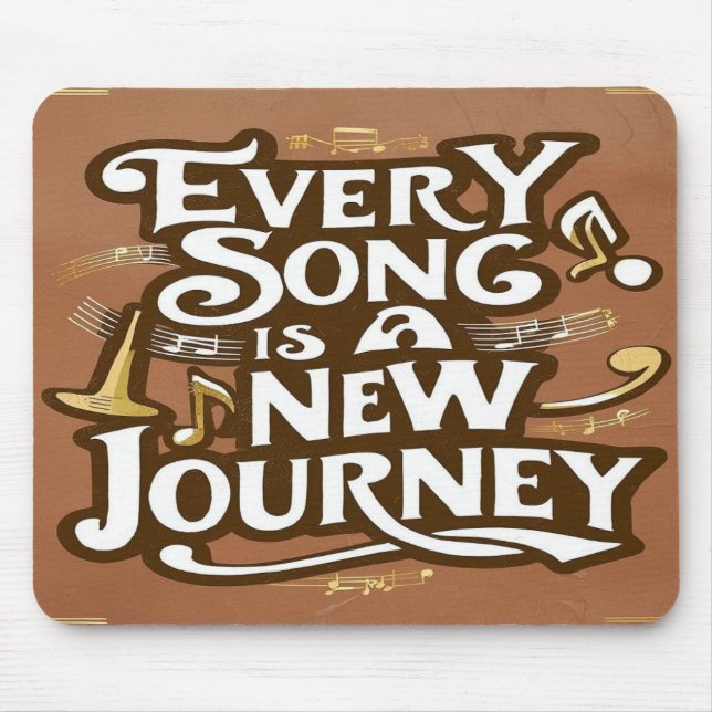 Every Song Is A New Journey option 2 Mouse Mat (Front)