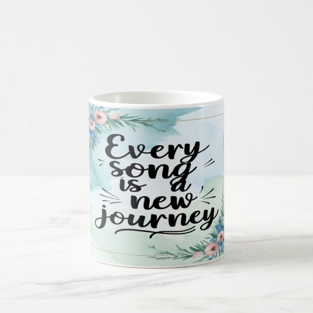 Every Song Is A New Journey option 3 Coffee Mug (Center)