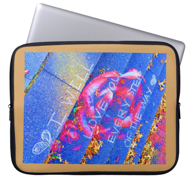 Every Step of the Way Laptop Sleeve (Front)