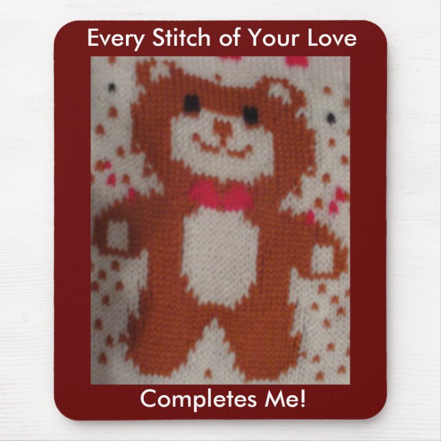 Every Stitch of Your Love Mouse Mat (Front)