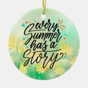 Every Summer Has A Story Ceramic Tree Decoration