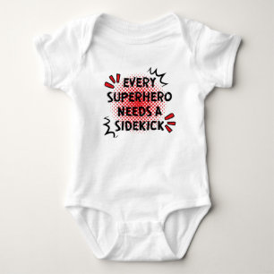 Every Superhero needs a sidekick outfit Baby Bodysuit