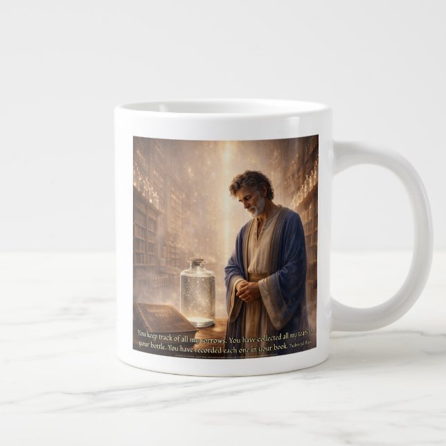 Every Tear Remembered  Large Coffee Mug (Right)