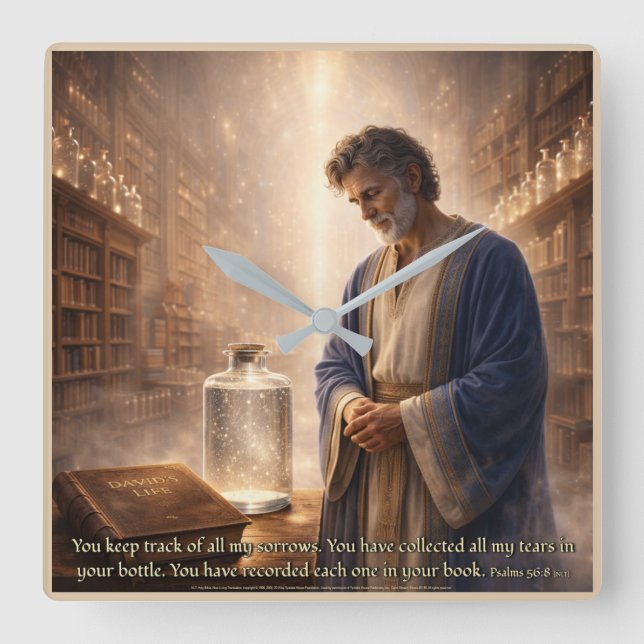 Every Tear Remembered  Square Wall Clock (Front)