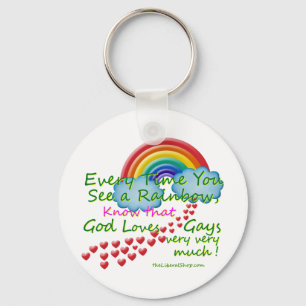 Every time You see A Rainbow Key Ring
