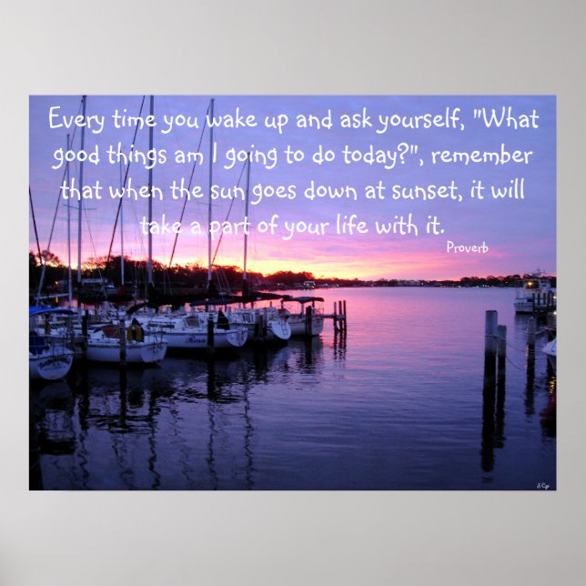 Every time you wake up and ask... poster (Front)