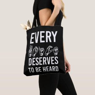 Every Voice deserves to be heard SLP gifts Tote Bag