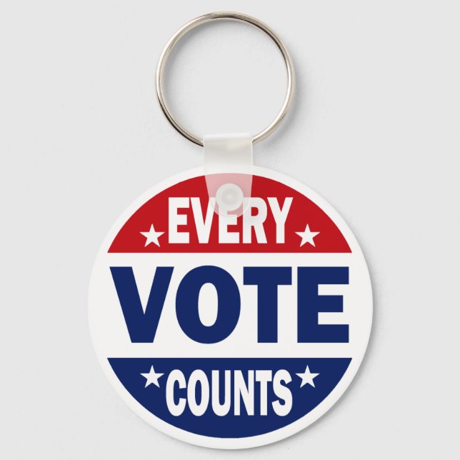 Every Vote Counts Key Ring (Front)