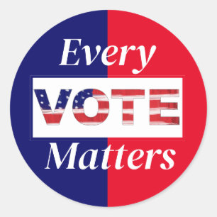 Every VOTE Matters Classic Round Sticker