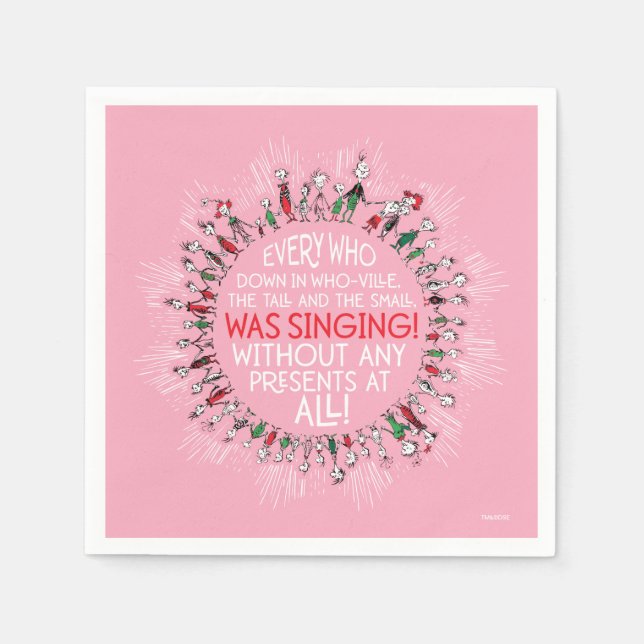 Every Who Down in Who-Ville Napkin (Front)