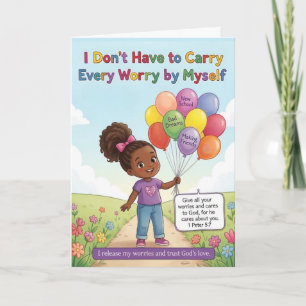 Every Worry to God Affirmation Card