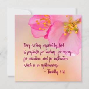 Every Writing Inspired By God Christian Floral