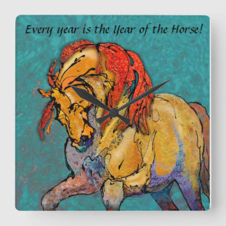 Every Year is The Year of the Horse CLOCK