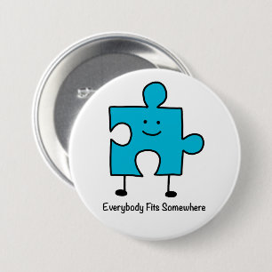 Everybody Fits Somewhere Button