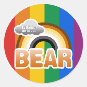 Everybody Loves a Bear Classic Round Sticker