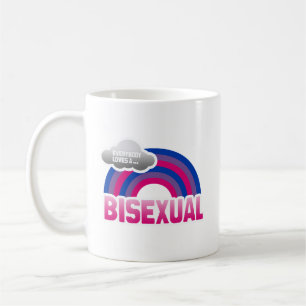 EVERYBODY LOVES A BISEXUAL RAINBOW -.png Coffee Mug