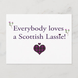 Everybody loves a Scottish Lassie Postcard