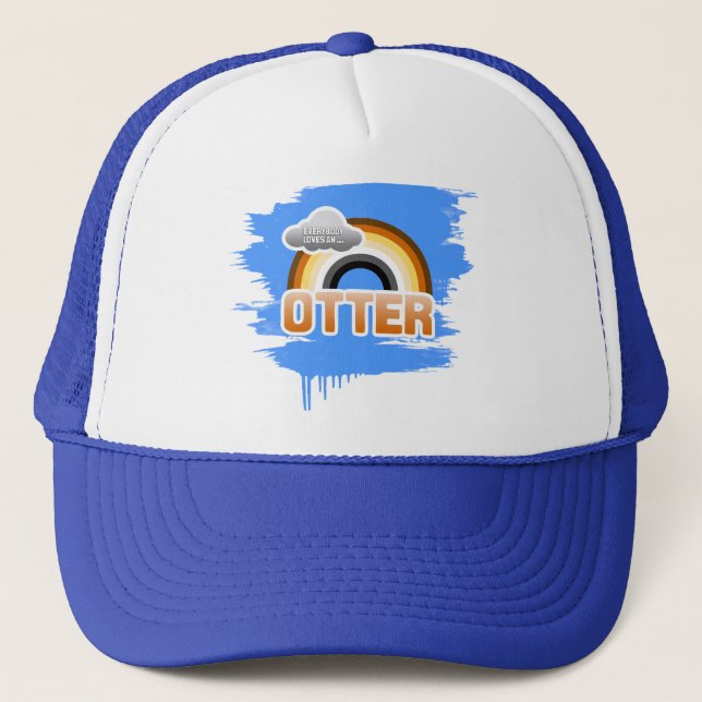 Everybody Loves an Otter Trucker Hat (Front)