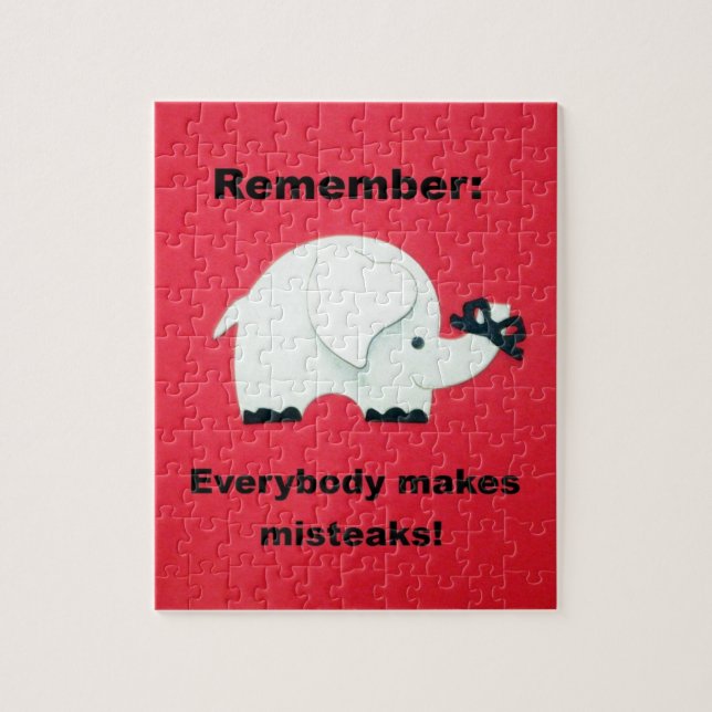 Everybody makes mistakes. jigsaw puzzle (Vertical)