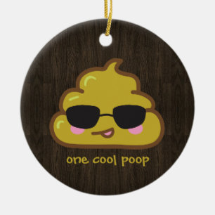 everybody poops ceramic tree decoration
