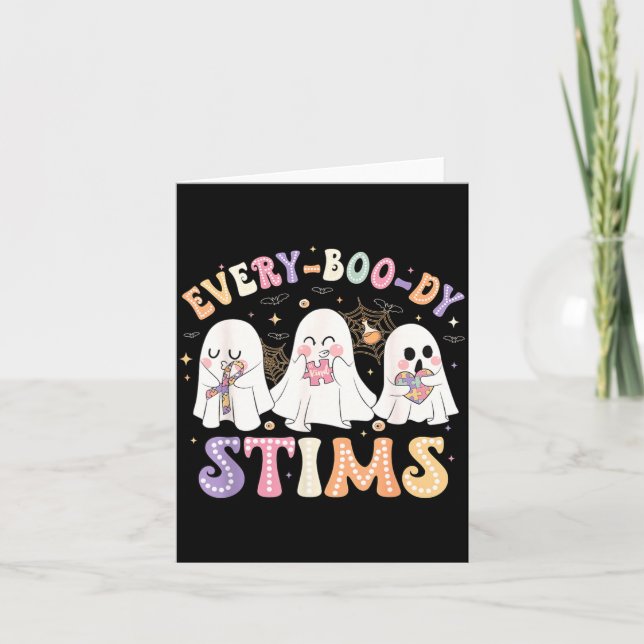 Everyboody Stims Halloween Special Education Card (Front)