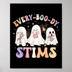 Everyboody Stims Halloween Special Education Spook Poster