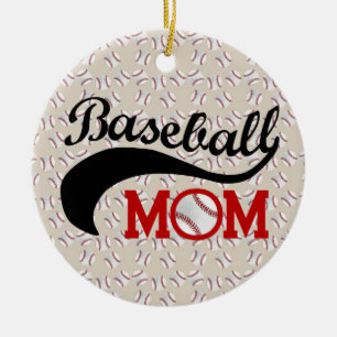 Everyday Baseball Mum Sporty Ceramic Tree Decoration