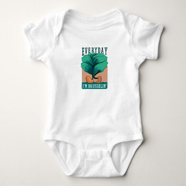 Everyday Brussels Sprout Baby Bodysuit (Front)