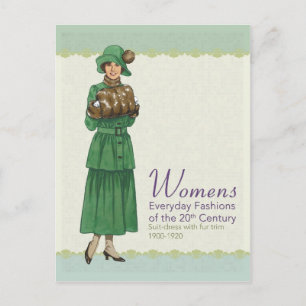 Everyday Fashions: Suite Dress Postcard