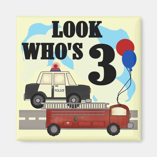 Everyday Heroes 3rd Birthday Tshirts and Gifts Magnet (Front)