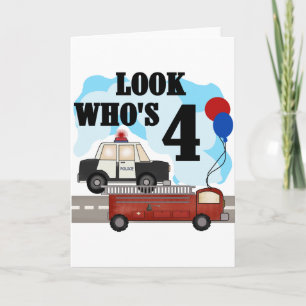 Everyday Heroes 4th Birthday Card