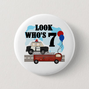 Everyday Heroes 7th Birthday 6 Cm Round Badge