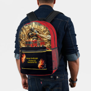 Everyday Heroes City Firefighters Golden Hour Printed Backpack