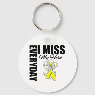 Everyday I Miss My Hero Suicide Prevention Key Ring