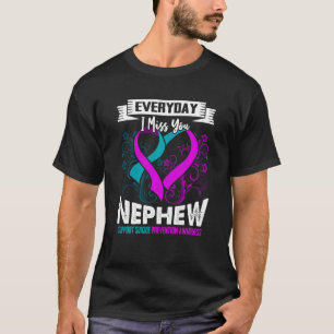 Everyday I Miss My Nephew Support SPA Gift for Aun T-Shirt
