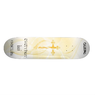 everyday im hustlin clink board  true cross skateboard